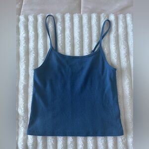 American Eagle Ribbed Crop Tank Top